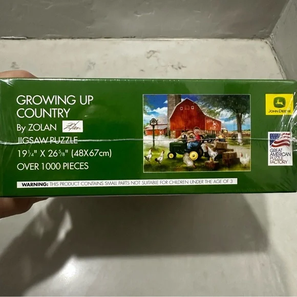 John Deere Growing Up Country 1000 Piece Jigsaw Puzzle 19 x 26 New Sealed - Picture 4 of 10